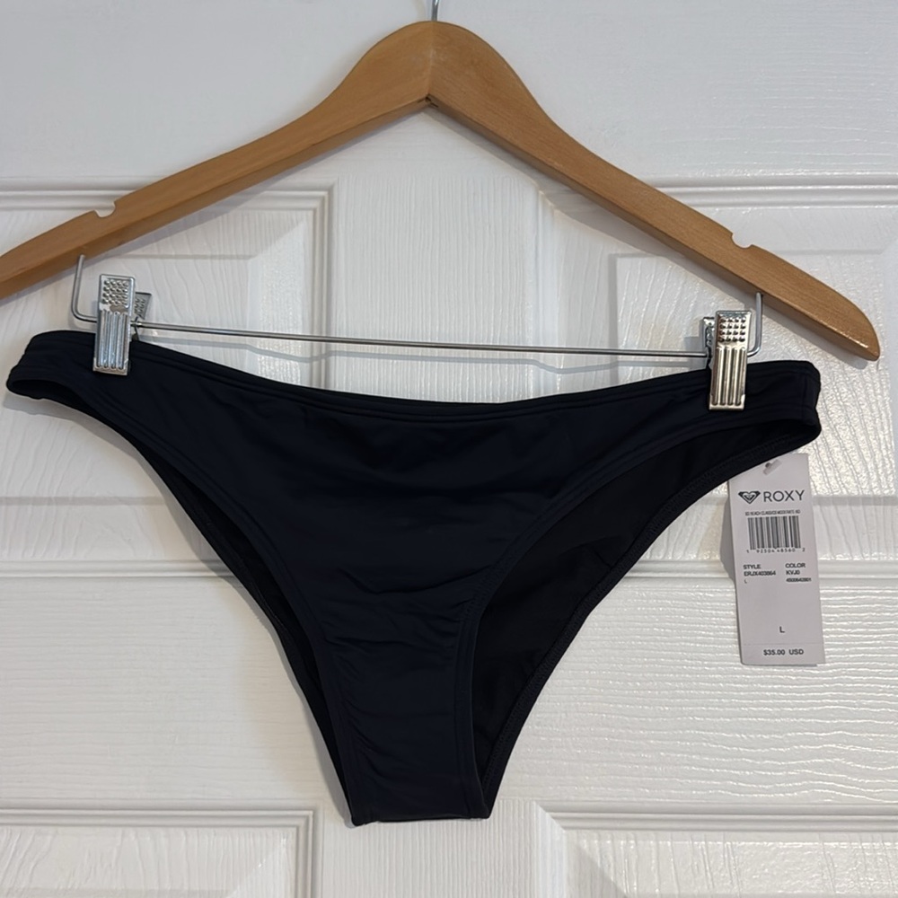 Roxy Black Bikini Bottom Swimwear
